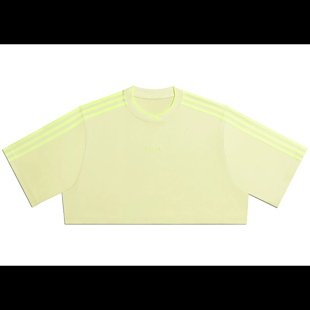 Adidas Ivy Park 3-Stripes Crop Tee